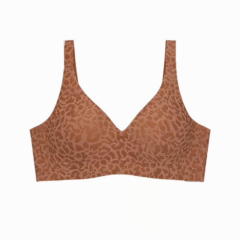 Super Firming Wire-Free Push Up V-Neck Bra All-Day Comfort No More Sagging