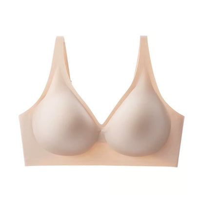 Super Firming Wire-Free Push Up V-Neck Bra All-Day Comfort No More Sagging