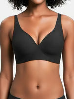 PACK OF 5 JELLY WIRELESS SEAMLESS DEEP-V PUSH-UP BRA