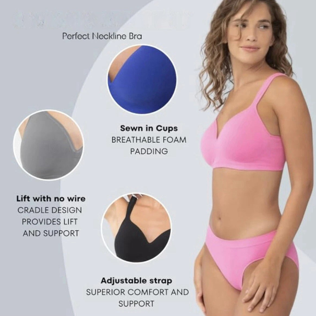 Pack Of 3 Perfect Neckline Bra