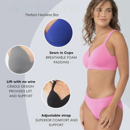Pack Of 3 Perfect Neckline Bra