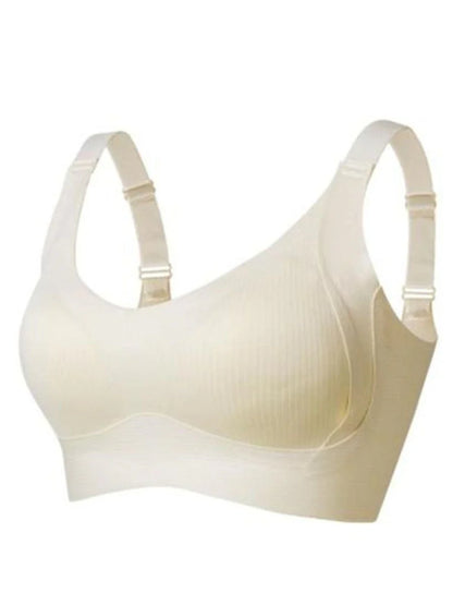 Pack of 3 Wireless Ribbed Bras for Women